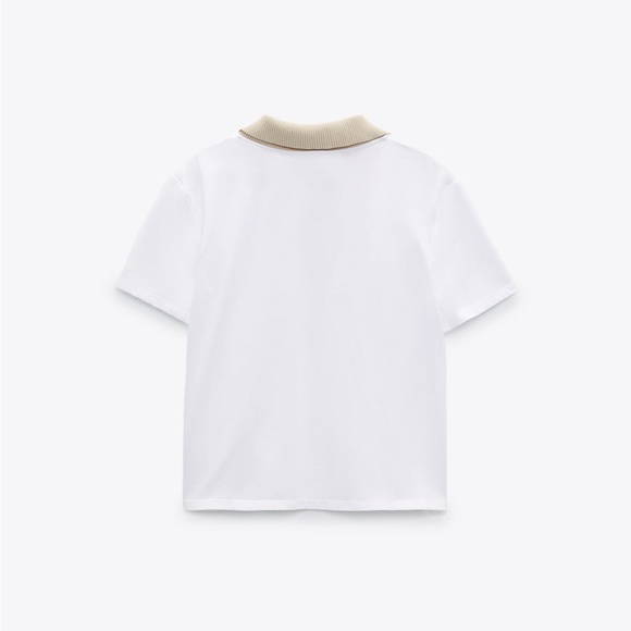 NWT Zara Ribbed Polo Shirt - Picture 2 of 10